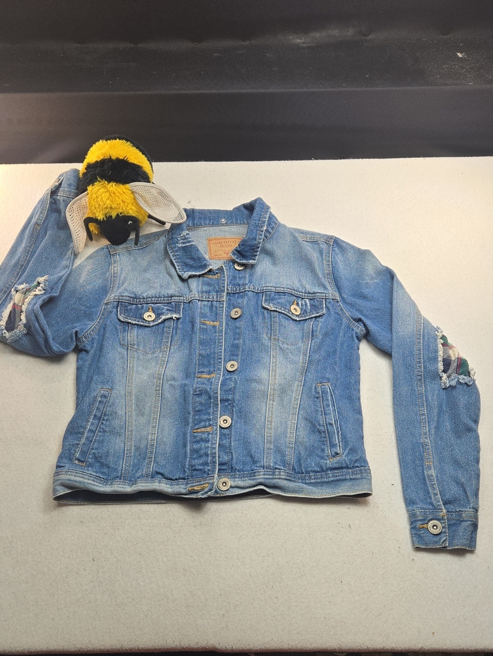 Amethyst Jeans Distressed Jean Jacket
